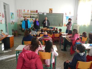 Επισκεψη κ. Βαρέλη στο Δημοτικό + Νηπιαγωγείο Αθαμανίου